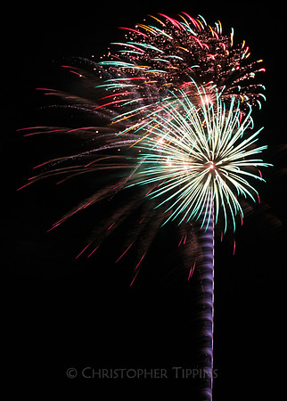 Post game fireworks.