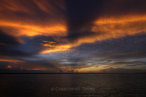 Sunset, South Hutchinson Island Bridge, Stuart, Florida